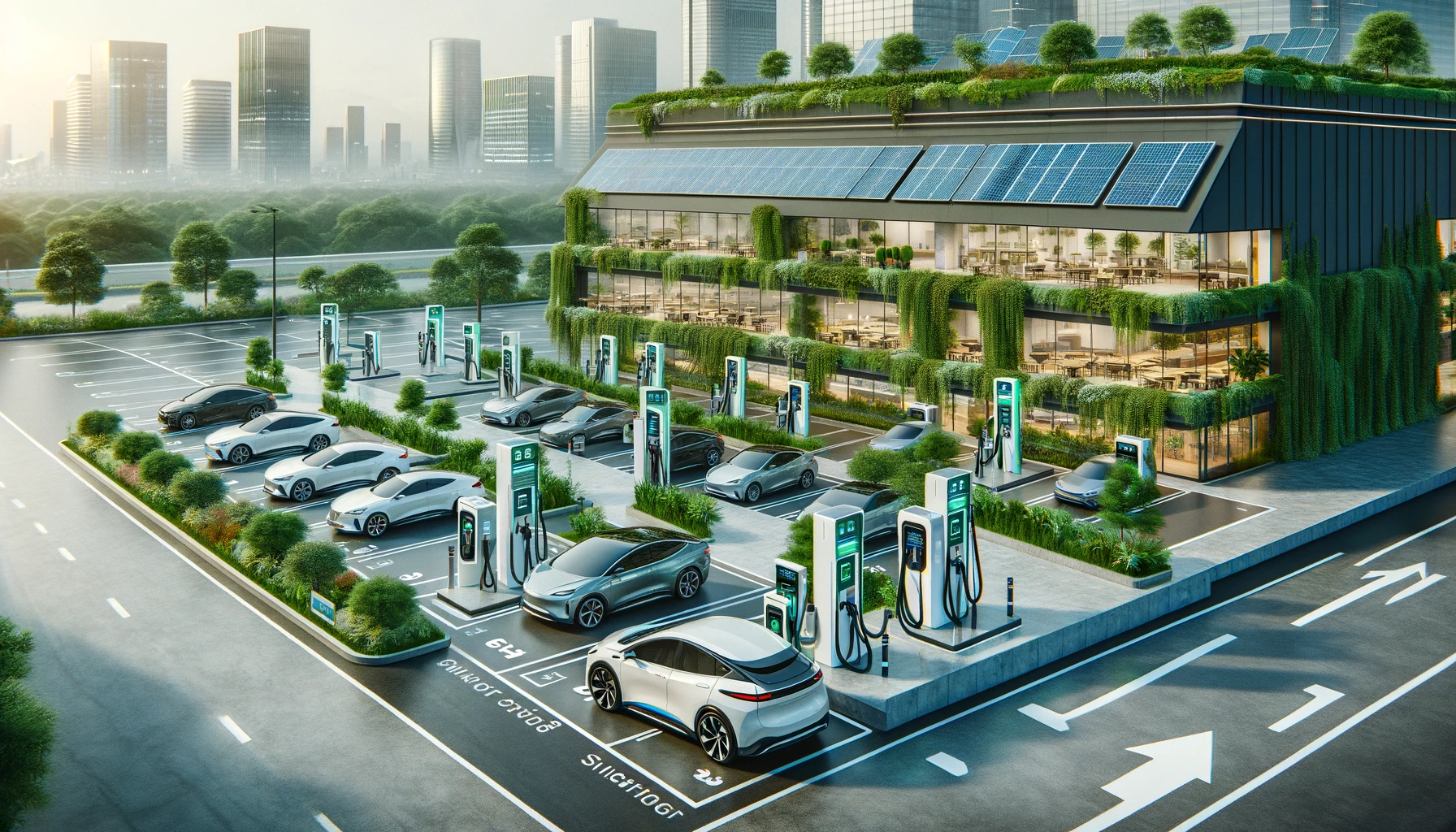 Conduciendo Verde: Innovaciones Sostenibles en Estacionamientos Corporativos de Alta Tecnología