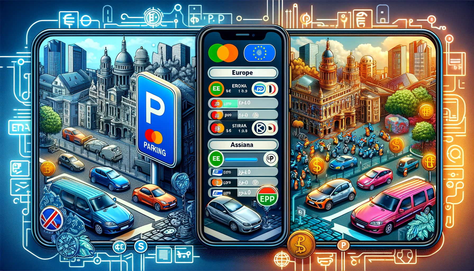 Die digitale Parklandschaft navigieren: Eine vergleichende Studie von Park-Apps in Europa und Asien